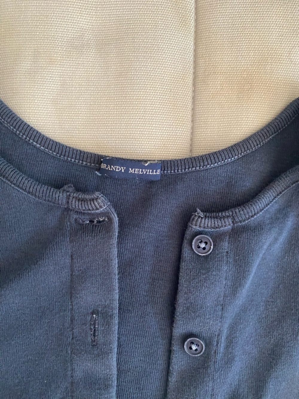 Brandy Melville Button-Up Ribbed Cardigan - Picture 6 of 7